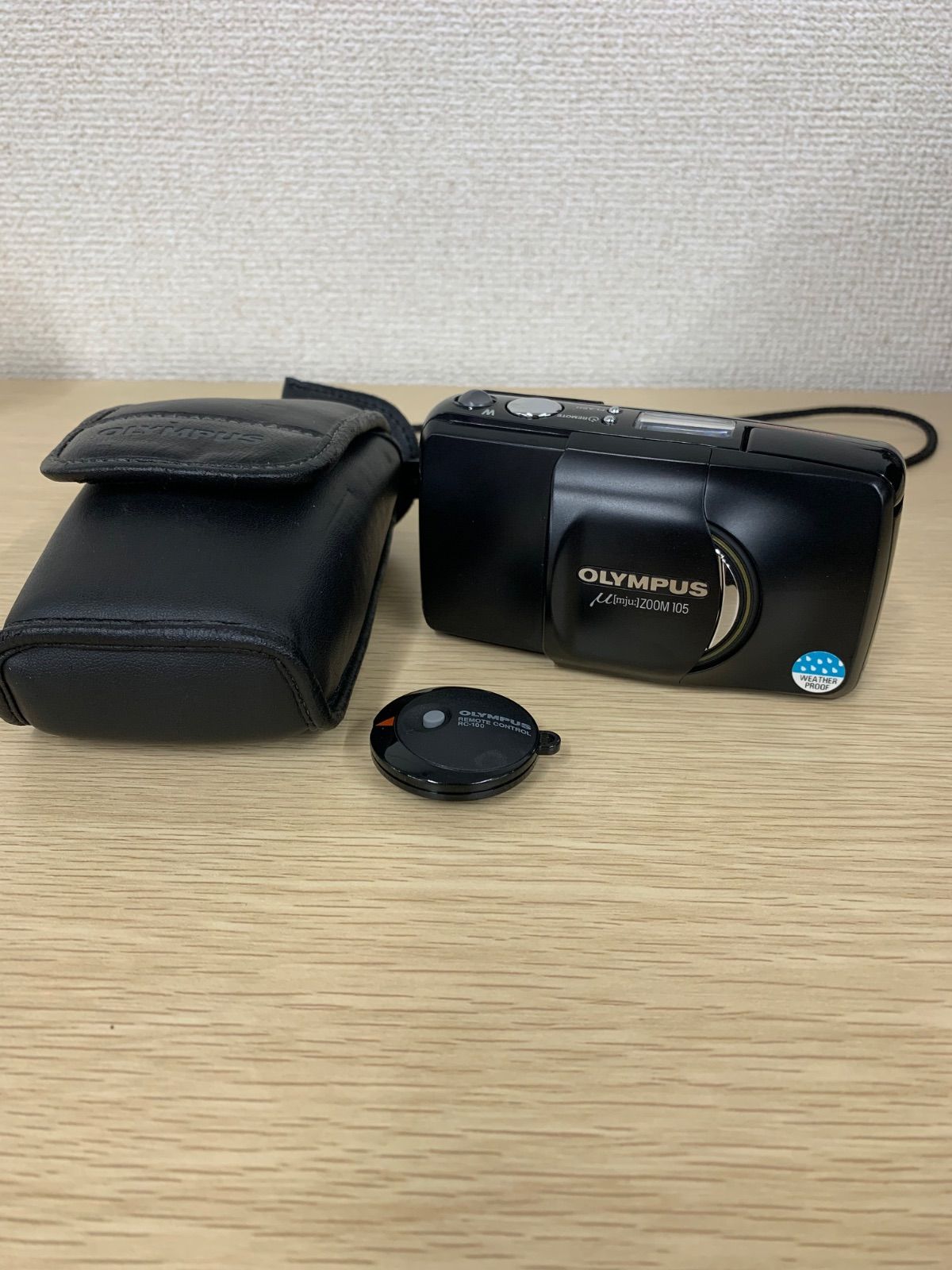 3【通電動作未確認】OLYMPUS μ（ミュー） ZOOM105 ケース付き【カメラ