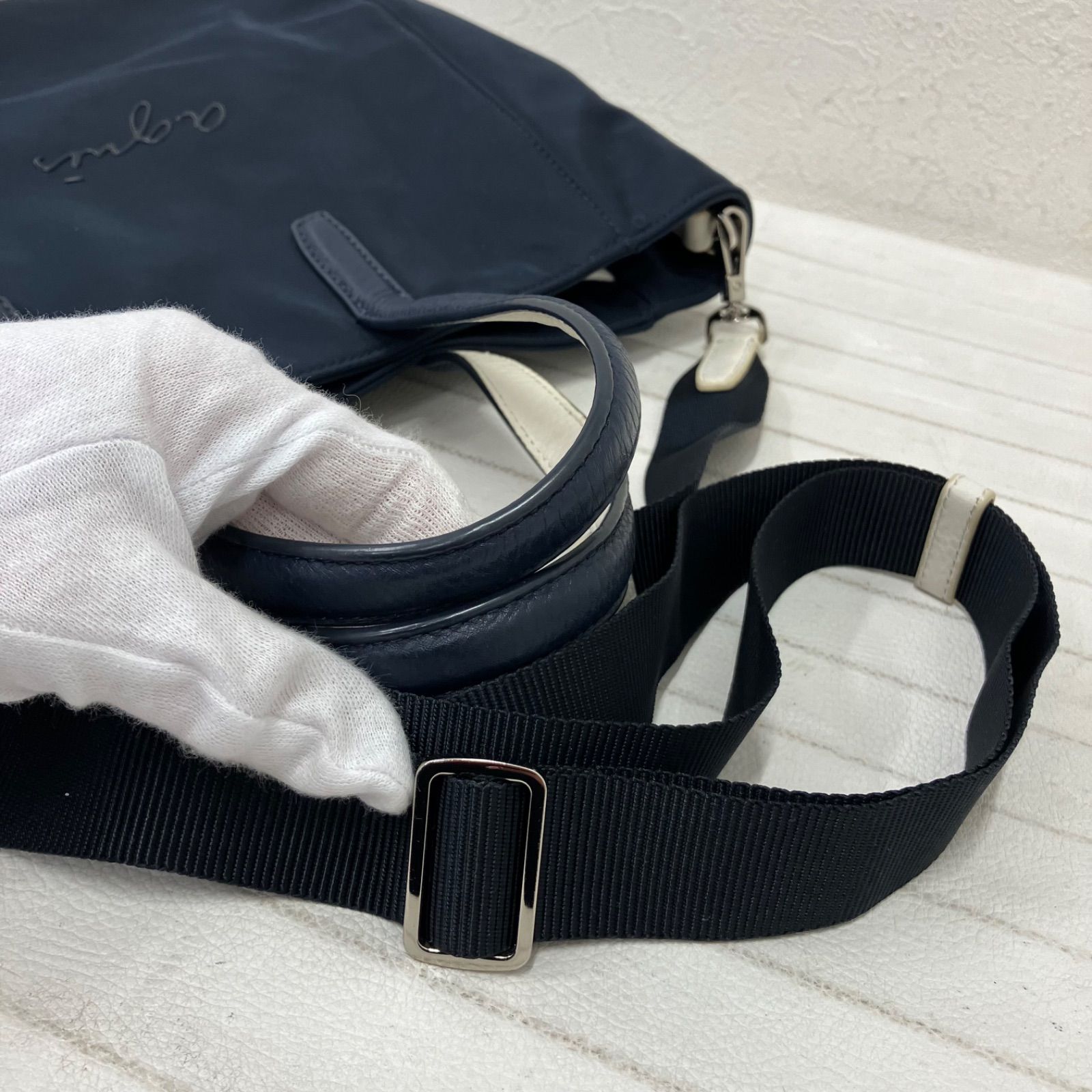 8503 agnes b. アニエスベー 2way ショルダーバッグ ハンドバッグ 