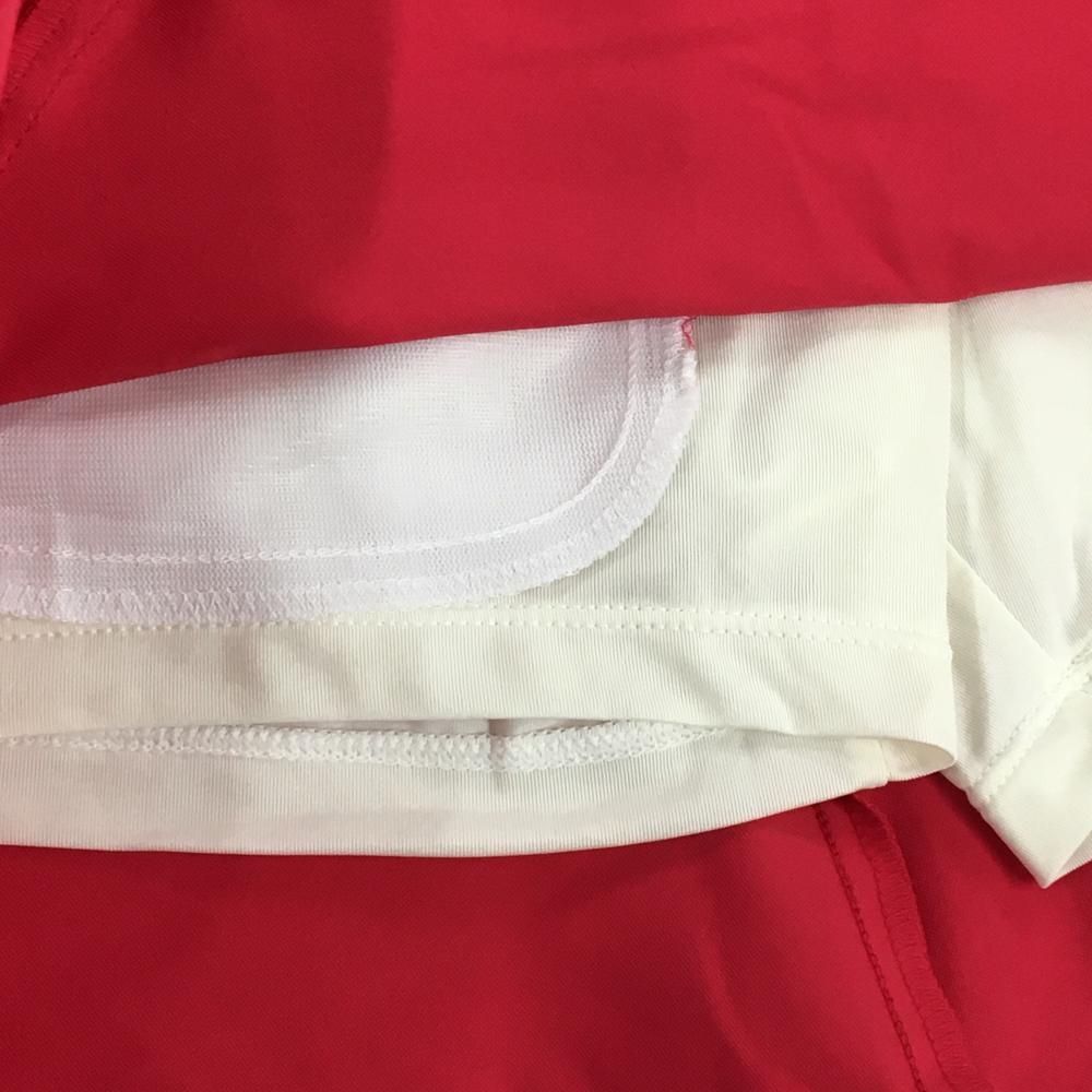 新品】デサントゴルフ スカート レッド系 吸汗速乾 UVケア ストレッチ