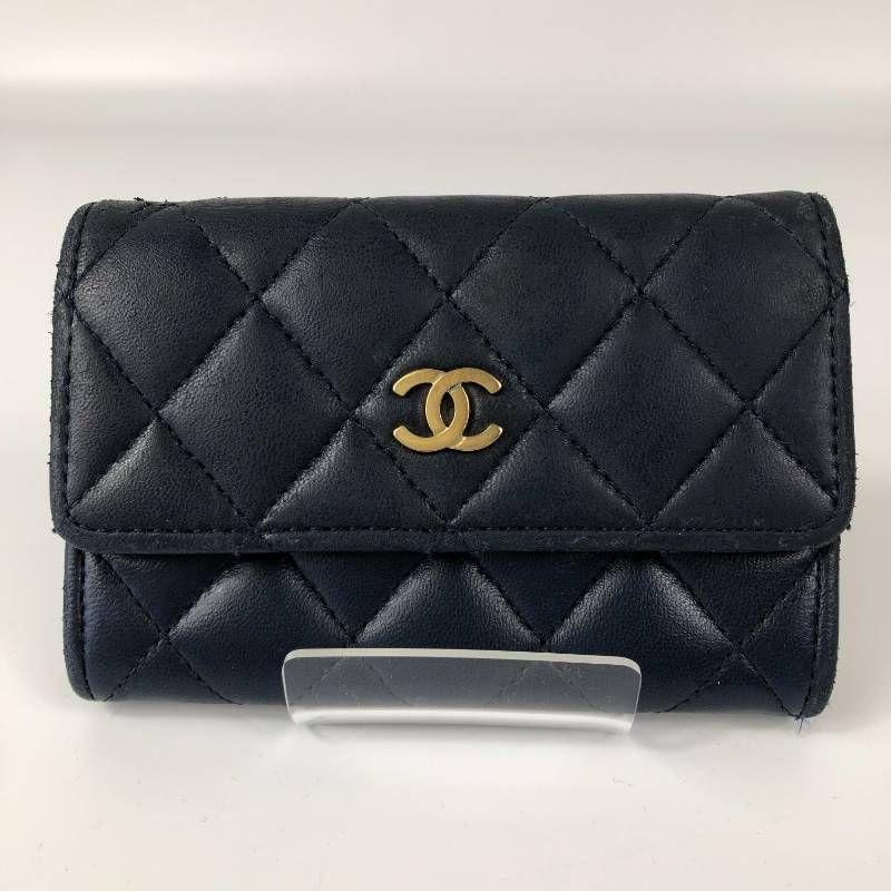 シャネル ビコローレ カードケース レザー ココマーク ブラック - メルカリ