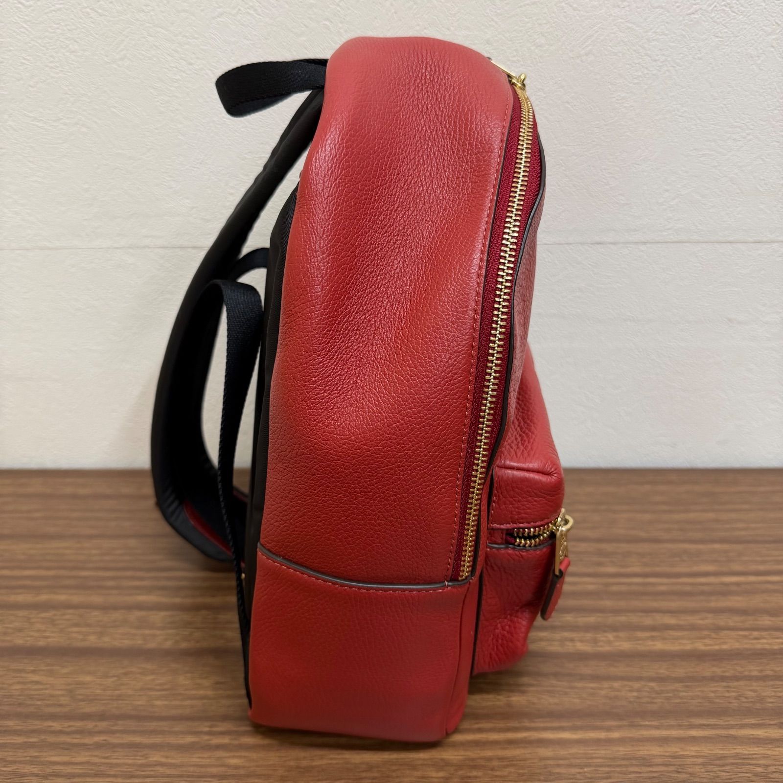 b)COACH コーチ リュック バックパック デイパック F30550 レッド 