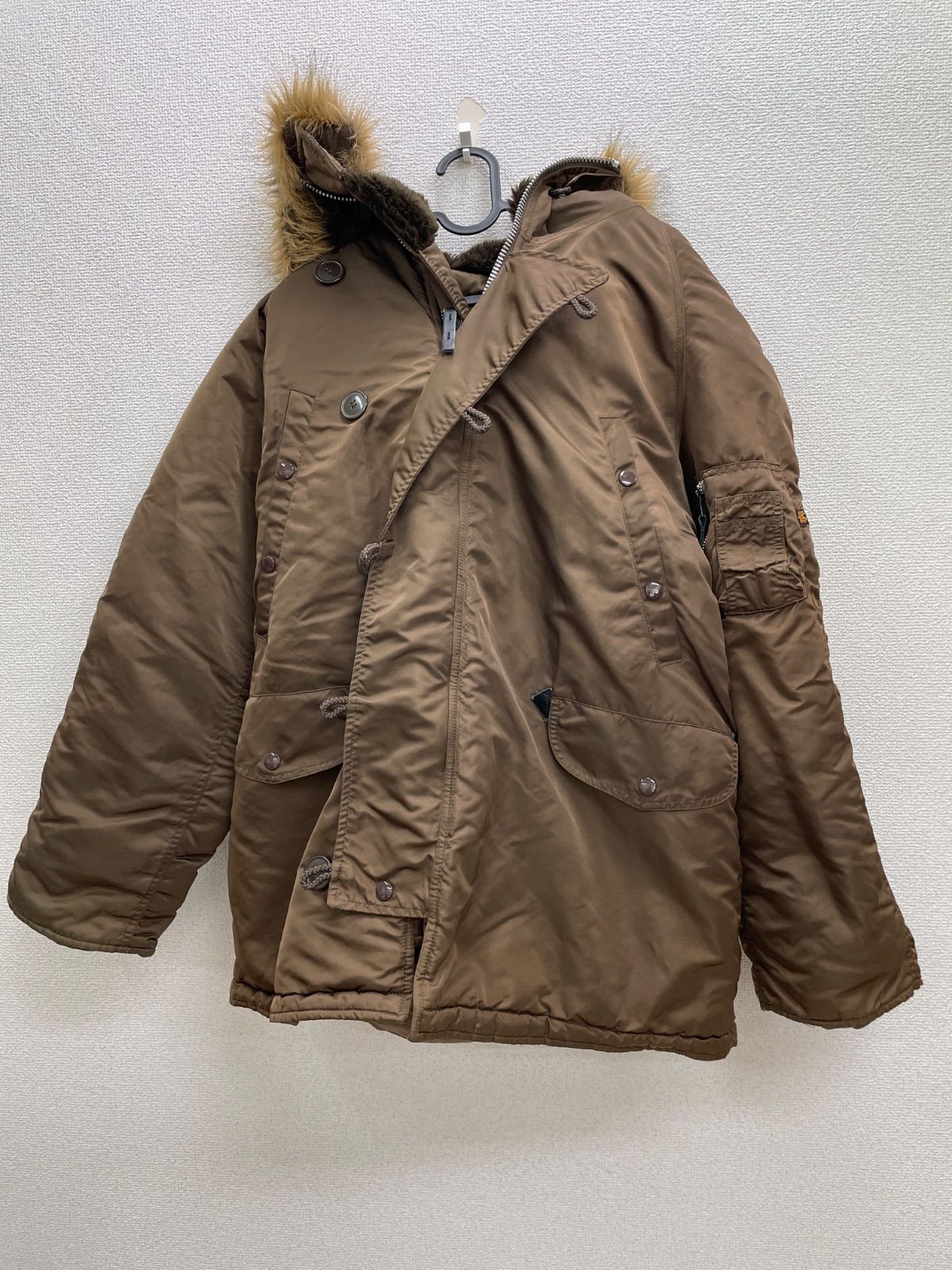 アルファ　N-3B ミリタリージャケット　ダークブラウン 大人気 ALPHA アルファ N-3B ミリタリージャケット フライトジャケット