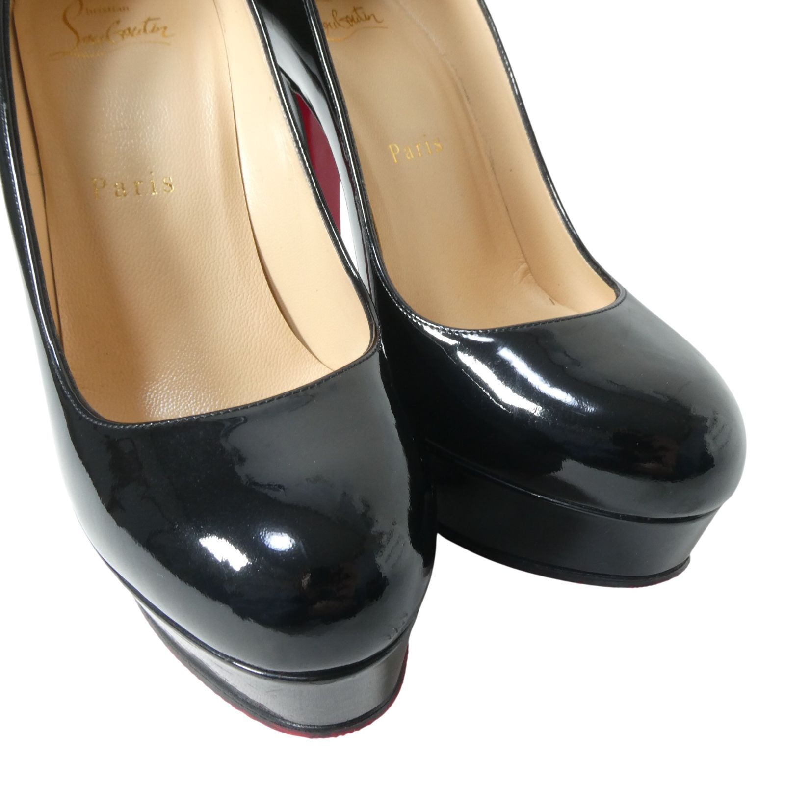 美品 Christian Louboutin クリスチャンルブタン エナメル パテント