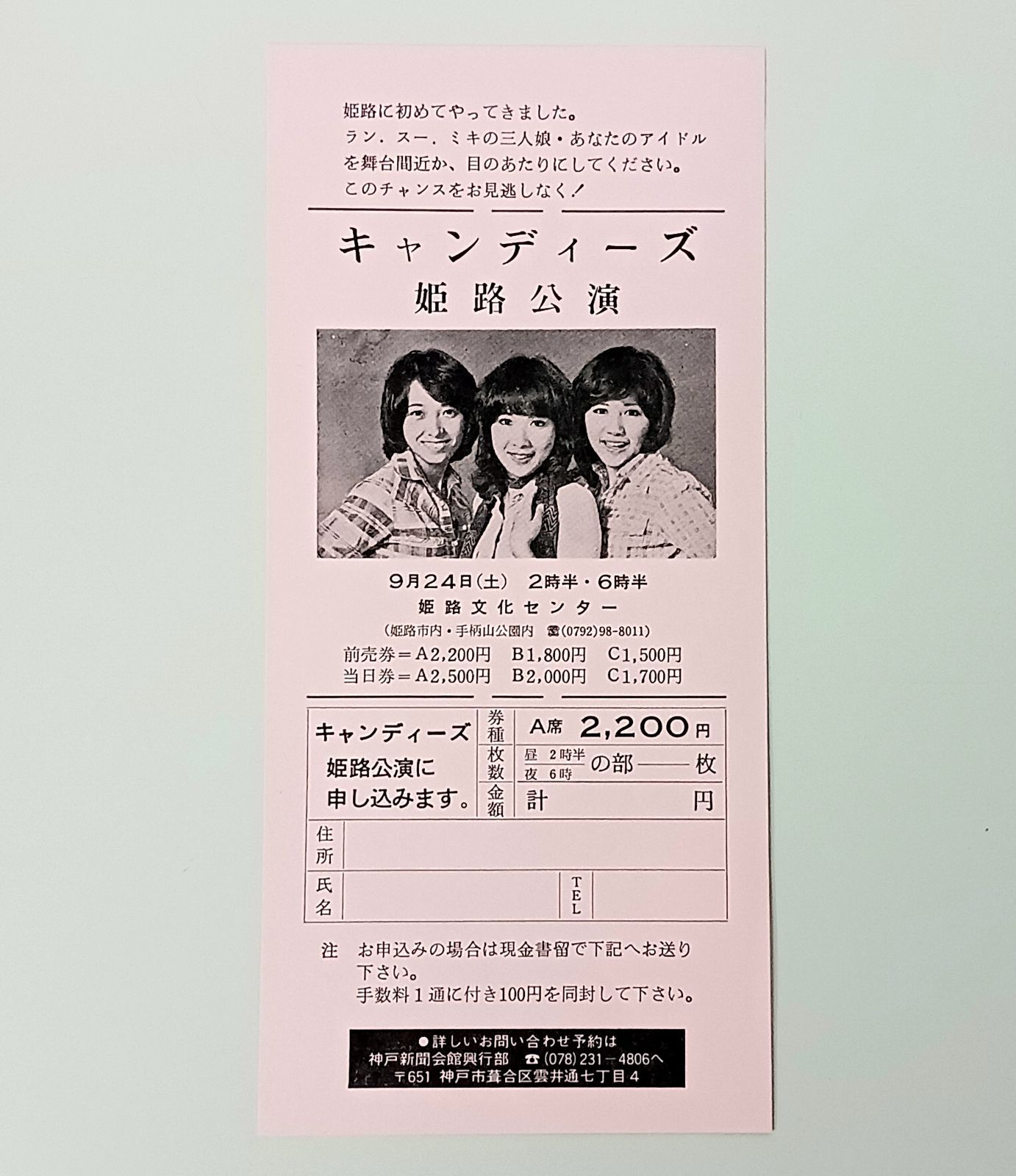 希少！当時物【キャンディーズ】チラシ/カタログ まとめて アソート