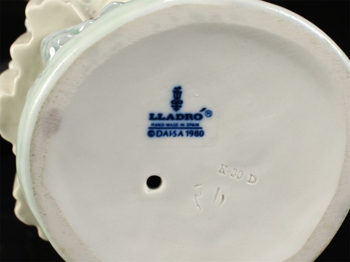 LLADRO 【リヤドロ】 磁器人形 フィギュリン ドレス美少女 置物 高32
