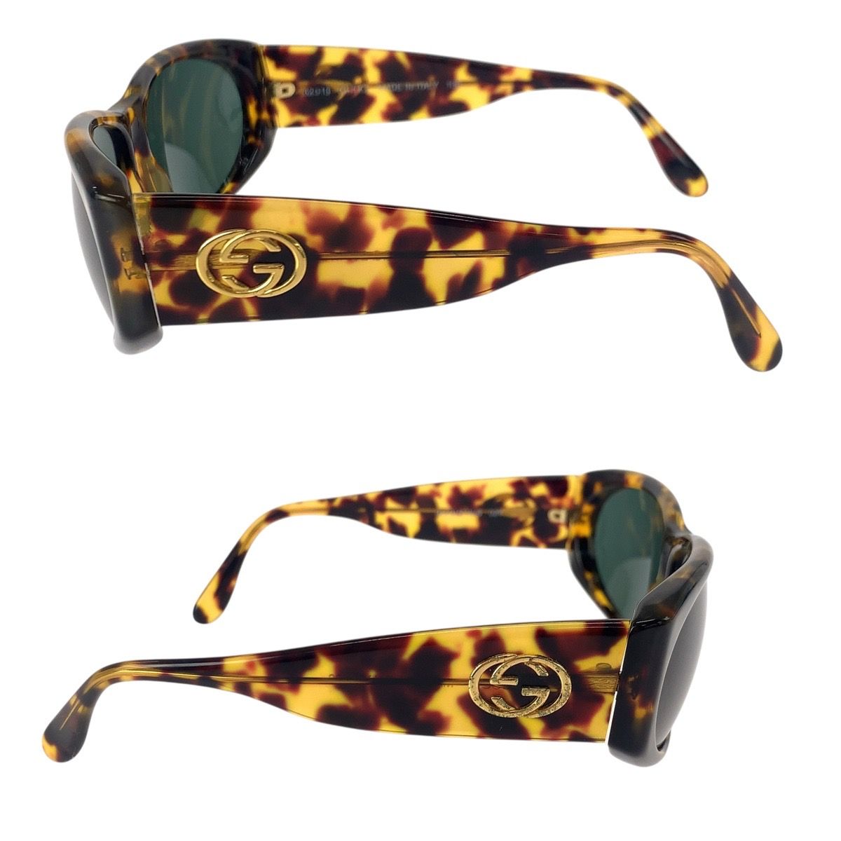 GUCCI グッチ ベッコウ柄 ブラウン ゴールド金具 プラスチック GG 2151