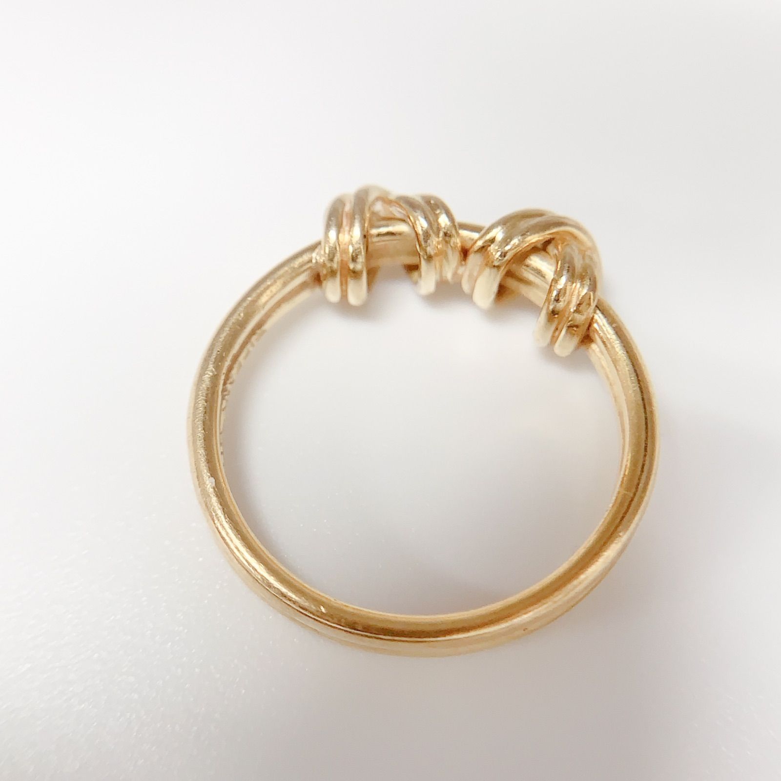 中古】TIFFANY&Co. ティファニーダブルシグネチャー 750 リング K18