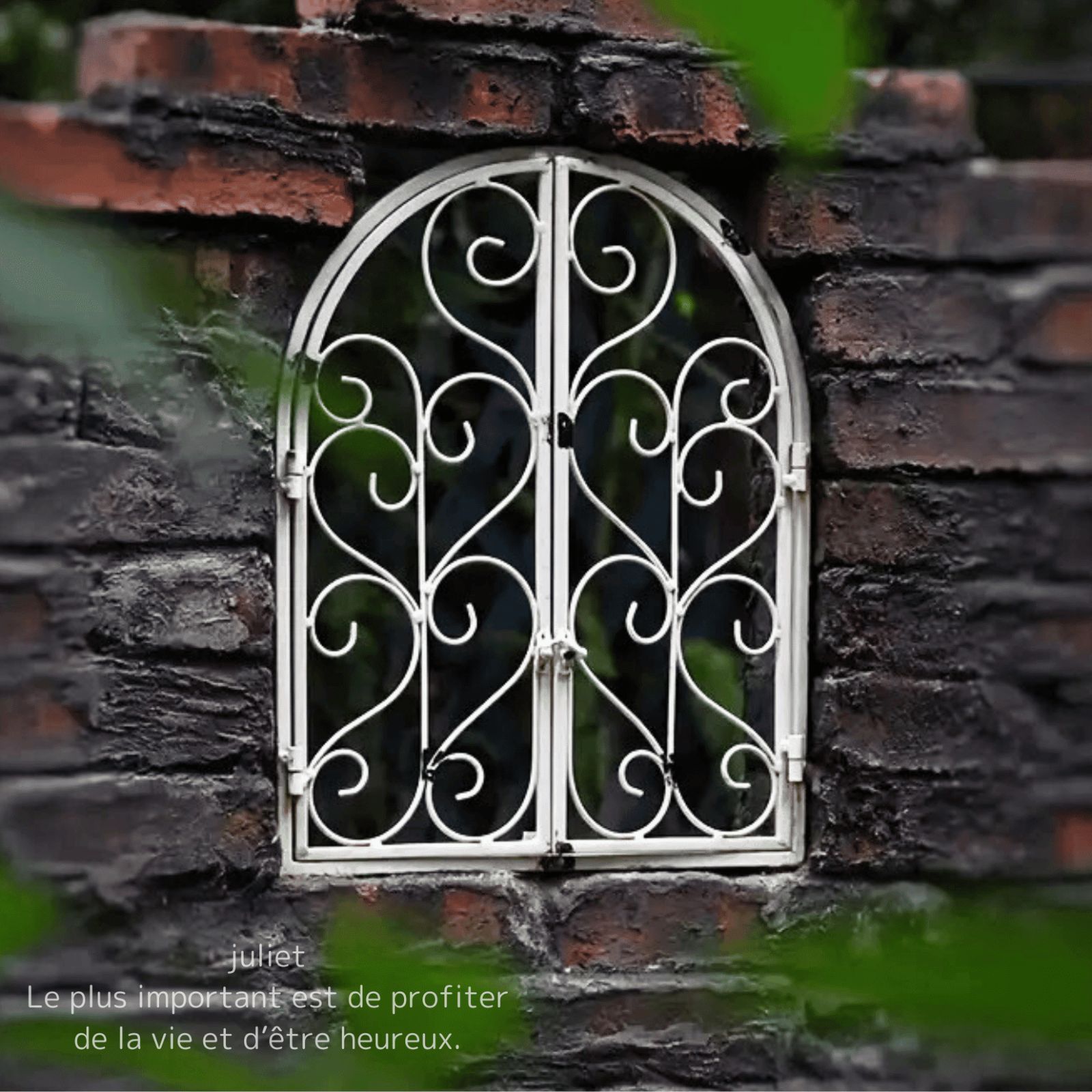 フレンチアンティークアイアン 窓枠 窓辺 ウォールデコ 窓格子 お洒落