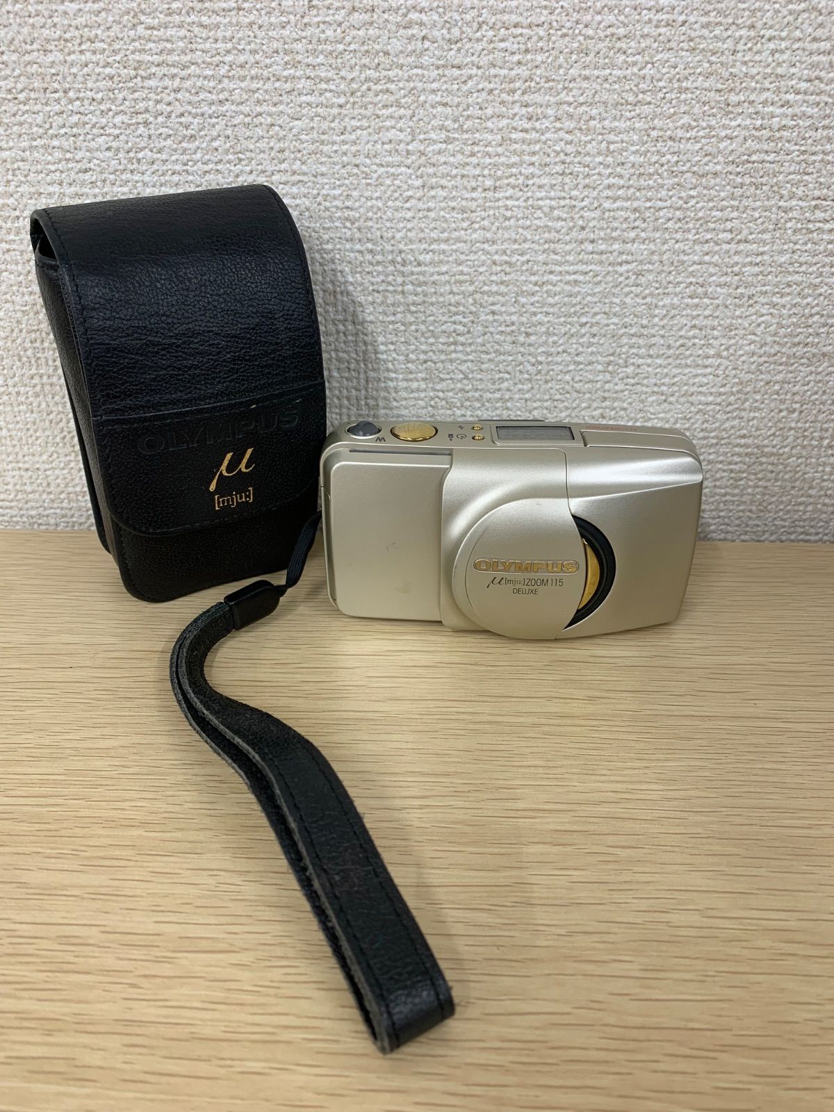 3 【動作未確認】OLYMPUS コンパクトフィルムカメラ μ[mju