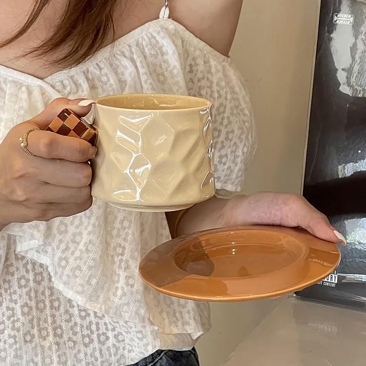 新品マグカップ ティーカップ カップ ソーサー 300ml 食器 北欧