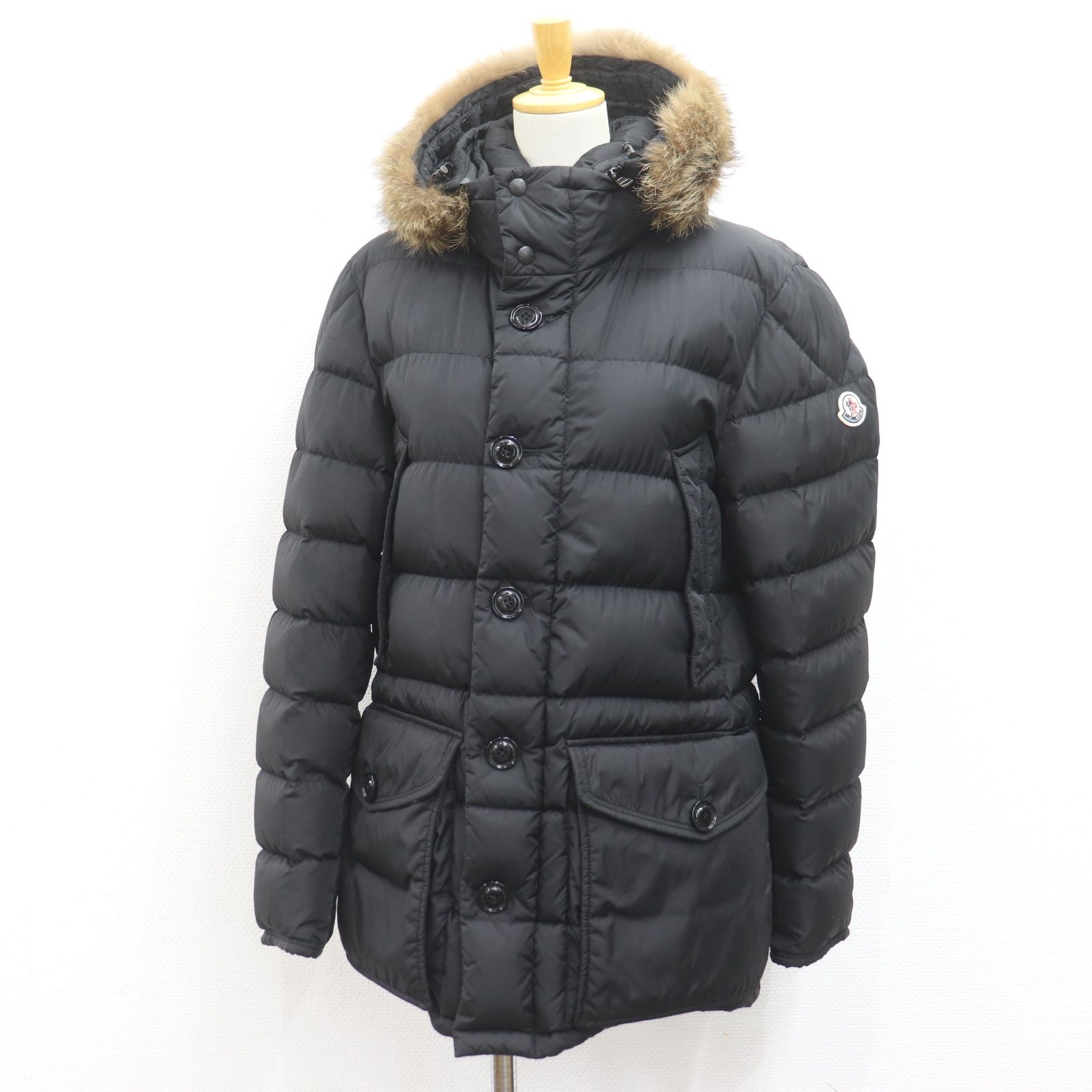 正規品】Moncler ダウンジャケット フード付きブラック 【公式通販】