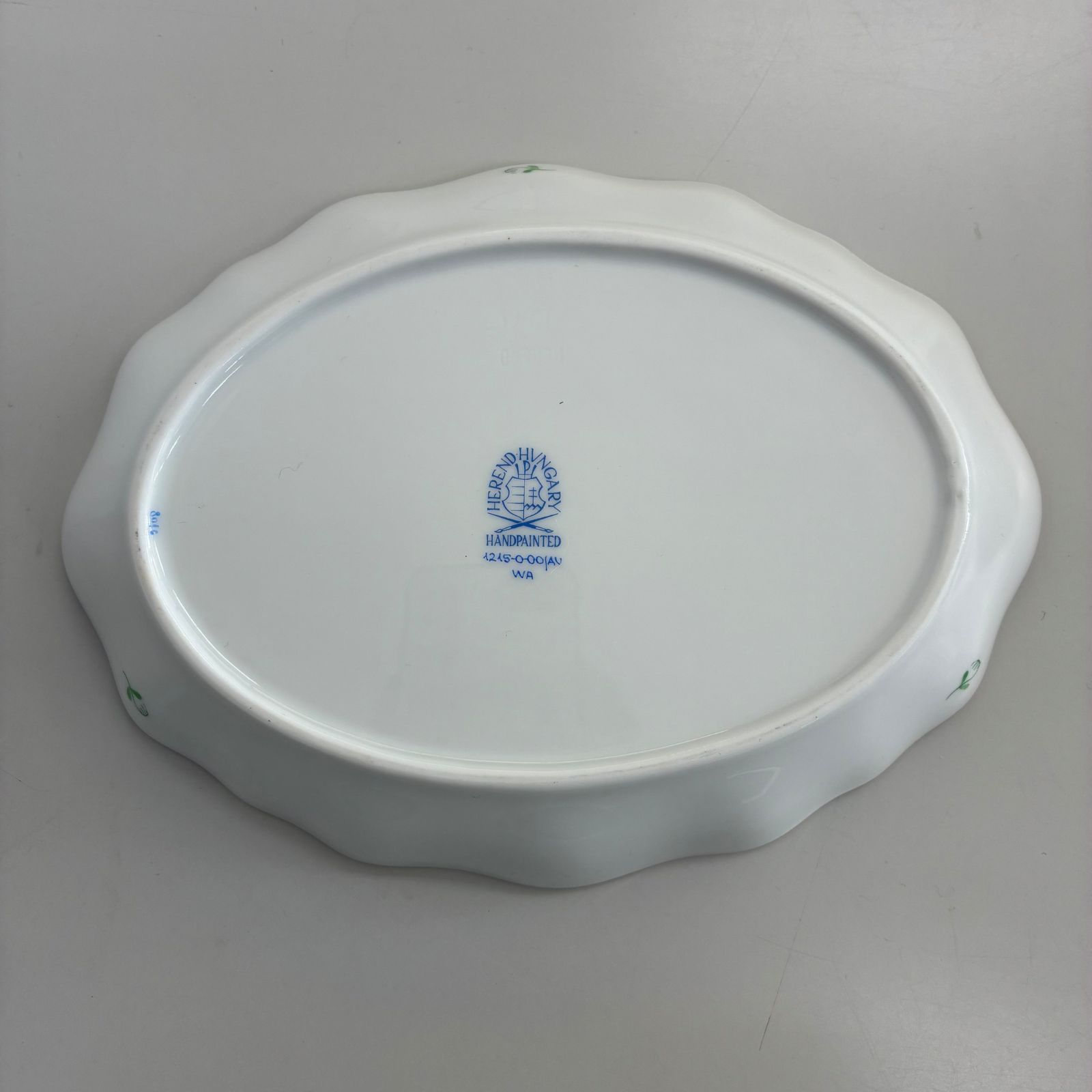 ☆HEREND ヘレンド アポニーグリーン オーバル ディッシュ - メルカリ