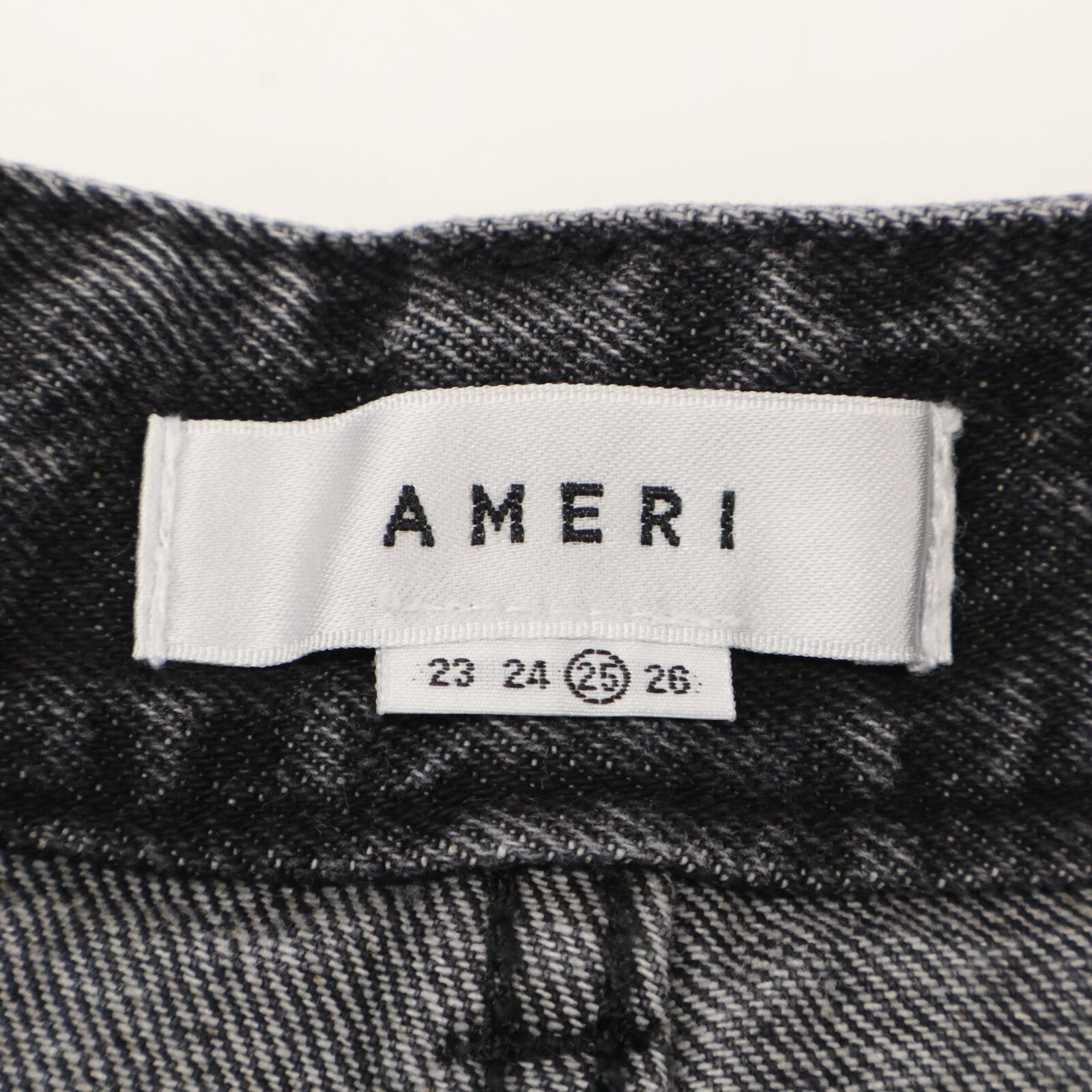 AMERI アメリヴィンテージ 23SS 02320891290 ﾌﾞﾗｯｸ RUFFLE HEM DENIM