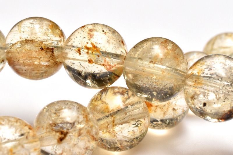 1点物】幸運を引き寄せる！ ゴールデンスキャポライト 8mm