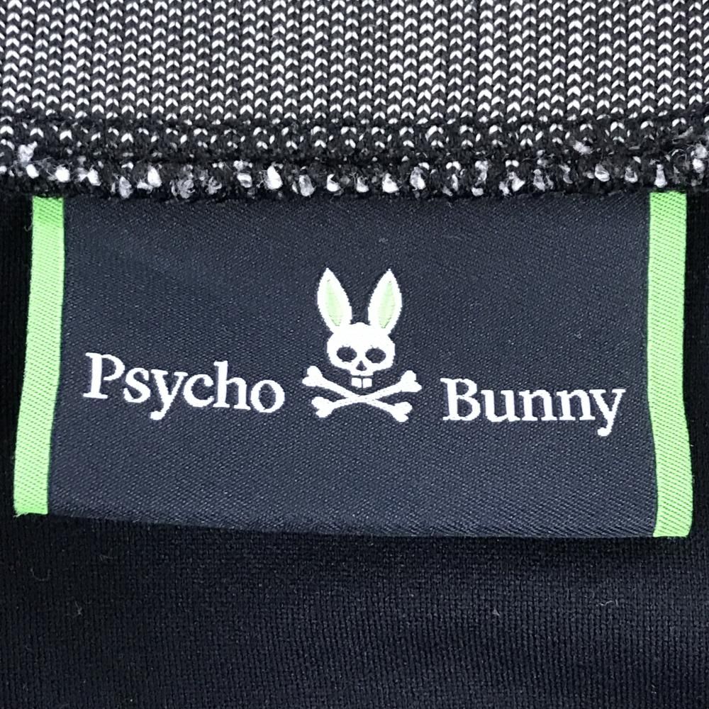 美品】サイコバニー 長袖ハイネックシャツ ネイビー×白 スカルラビット