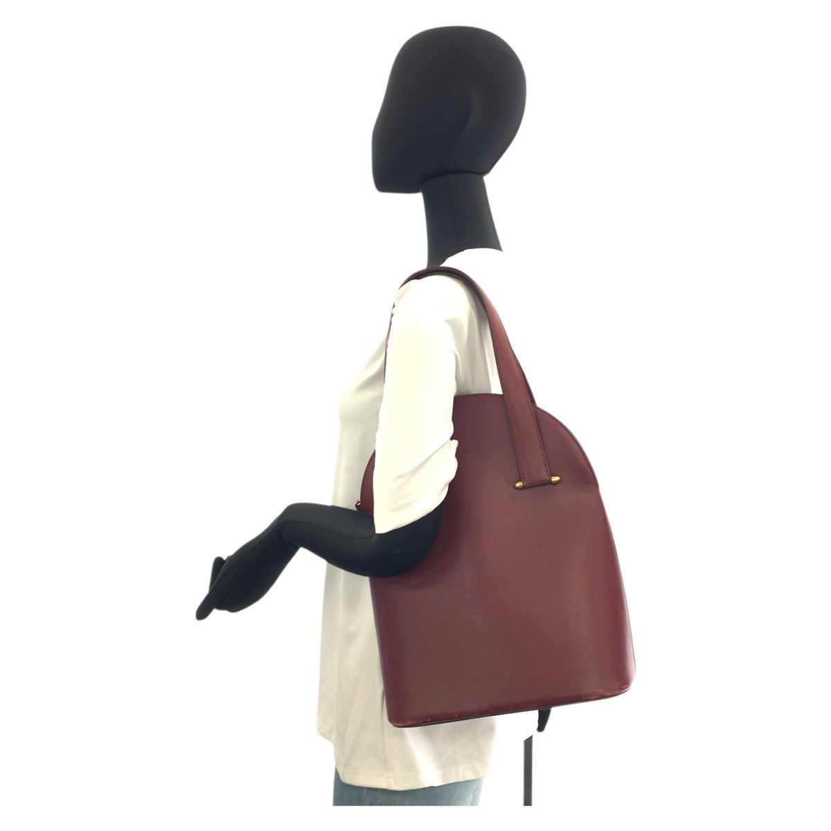 CARTIER カルティエ マストライン ボルドー ゴールド金具 レザー  