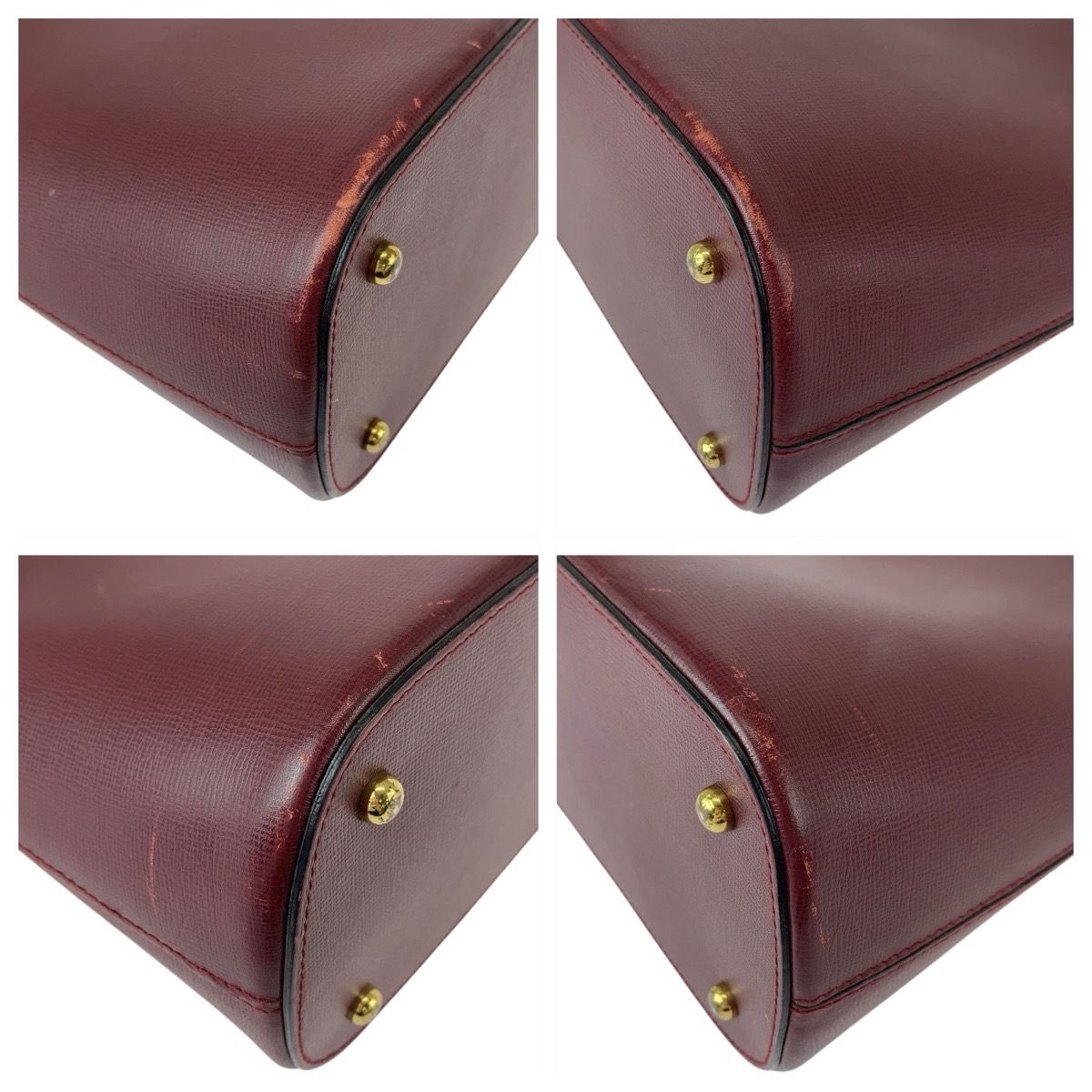 CARTIER カルティエ マストライン ボルドー ゴールド金具 レザー