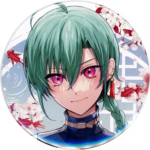 中古】バッジ・ピンズ [単品] 緑仙 75mm缶バッジ 「バーチャルYoutuber