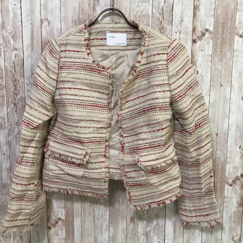 コ IÉNA（イエナ）ツイードジャケット ベージュ系 38 - メルカリ