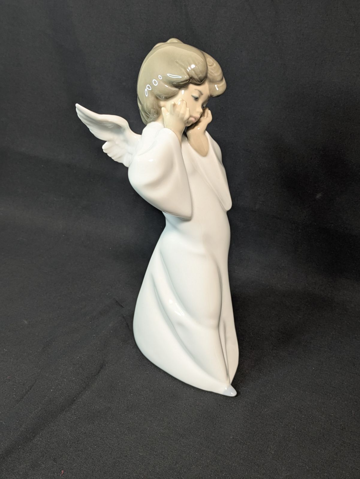 ① LLADRO リヤドロ 天使の考えごと 4959 フィギュリン 天使像 陶磁器