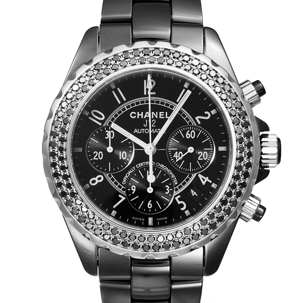 J12 クロノグラフ ブラックダイヤモンド Ref.H1419 品 メンズ 腕時計