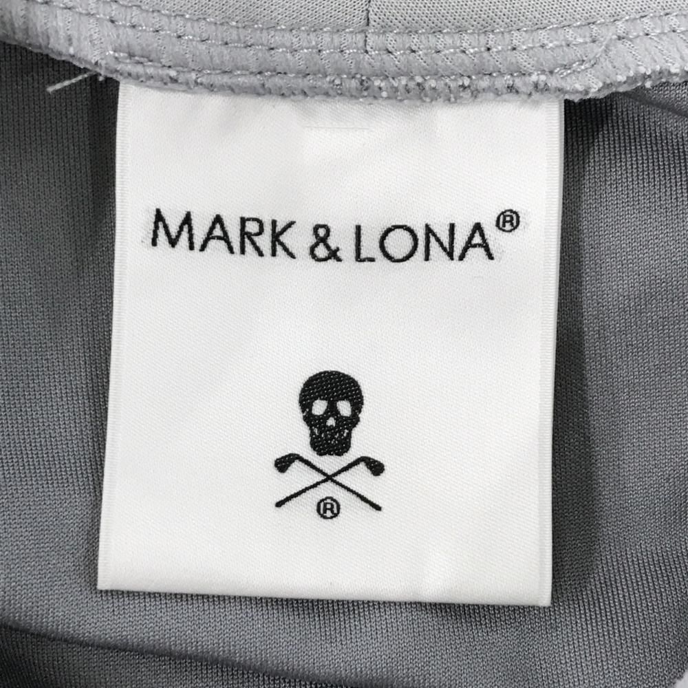 美品】マークアンドロナ 長袖ハイネックシャツ グレー ストレッチ 袖