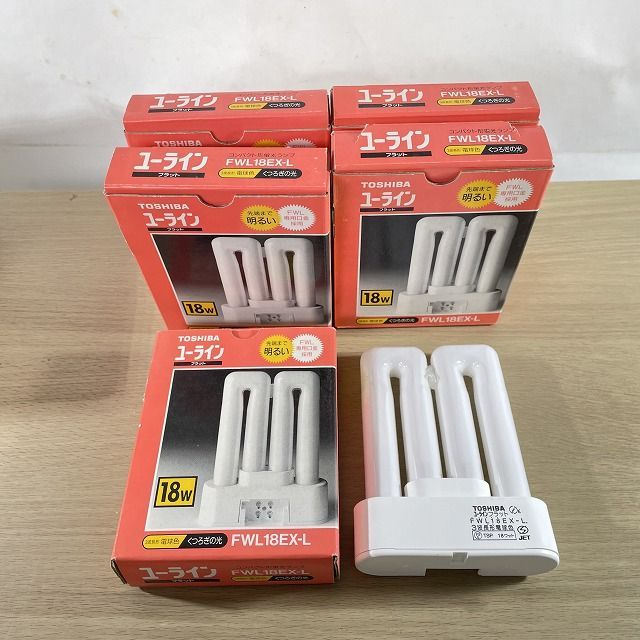 5個セット)FWL18EX-L コンパクト形蛍光ランプ 3波長形電球色 18W 東芝