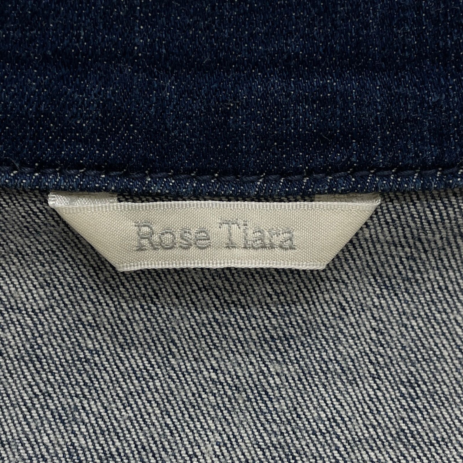 Rose Tiara ローズティアラ デニムジャケット 襟フラワーレース