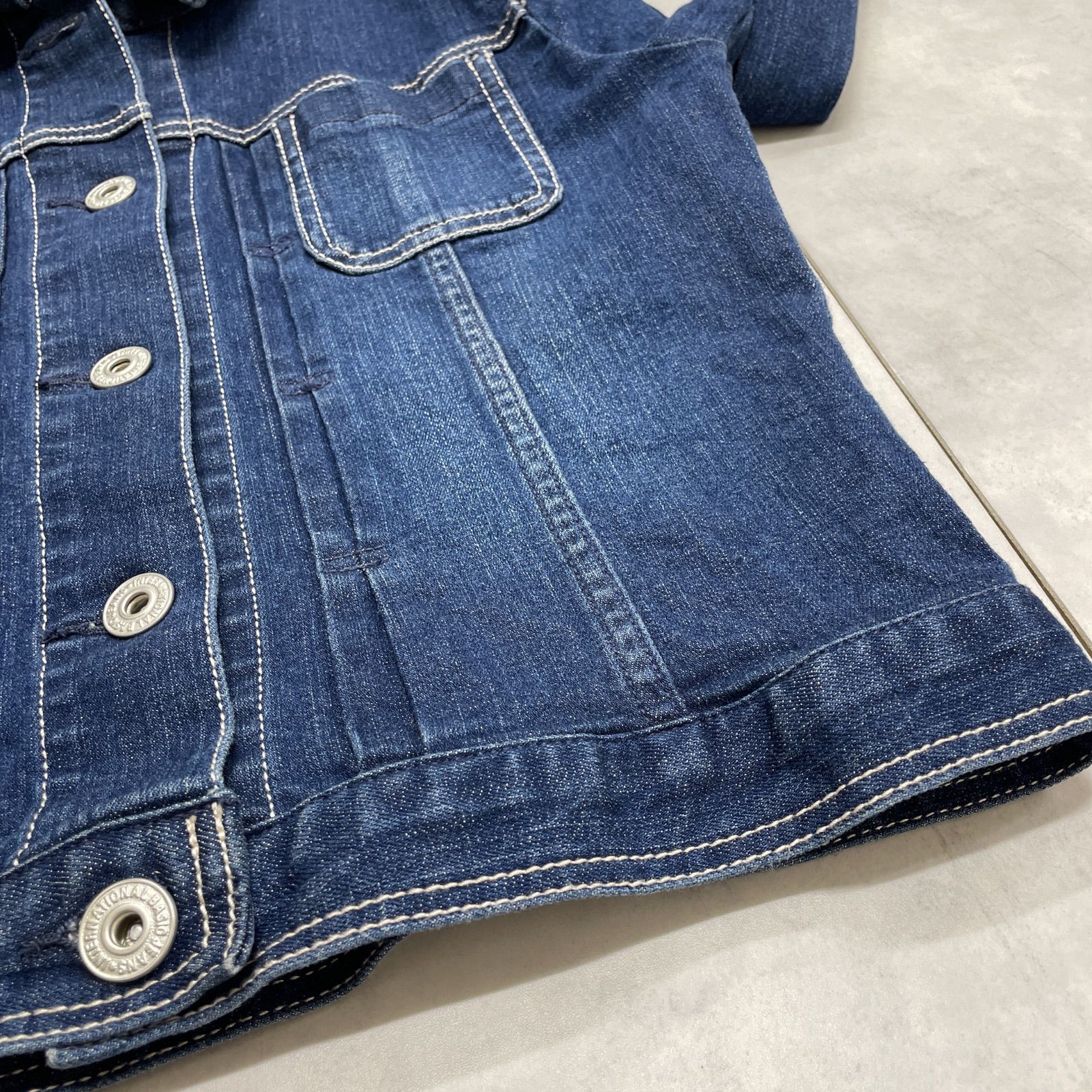 Rose Tiara ローズティアラ デニムジャケット 襟フラワーレース