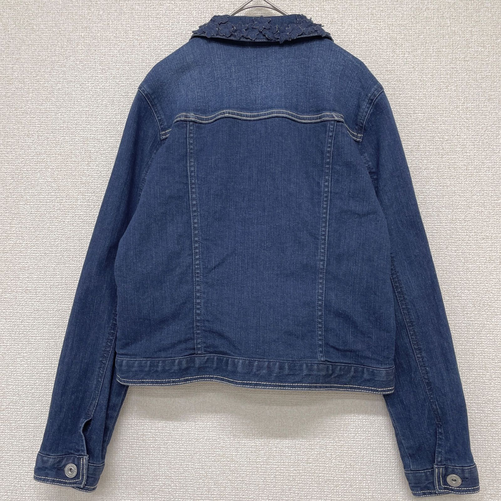 Rose Tiara ローズティアラ デニムジャケット 襟フラワーレース