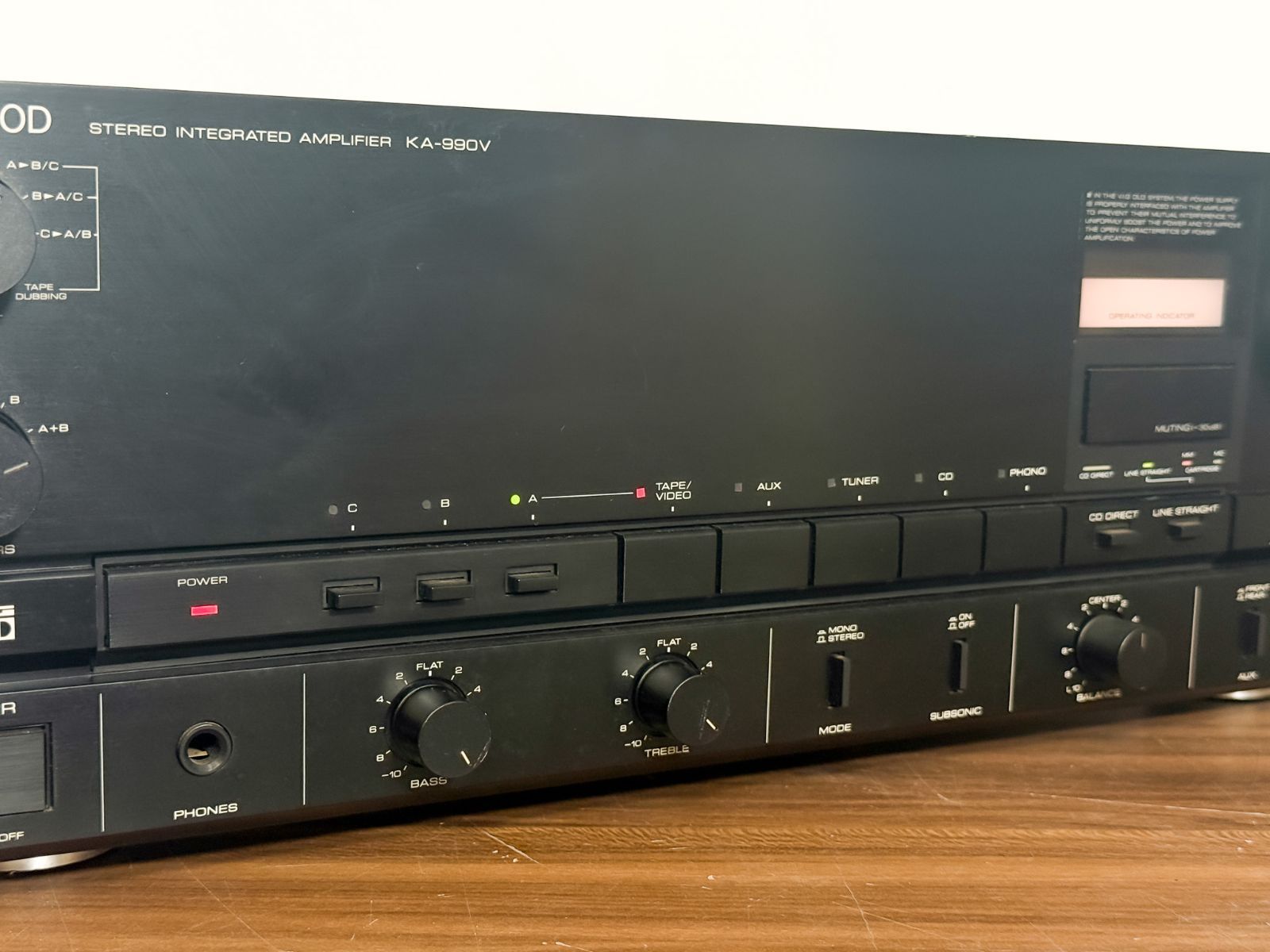 KENWOOD プリメインアンプ KA-990V 日本製 中古動作確認済 - メルカリ