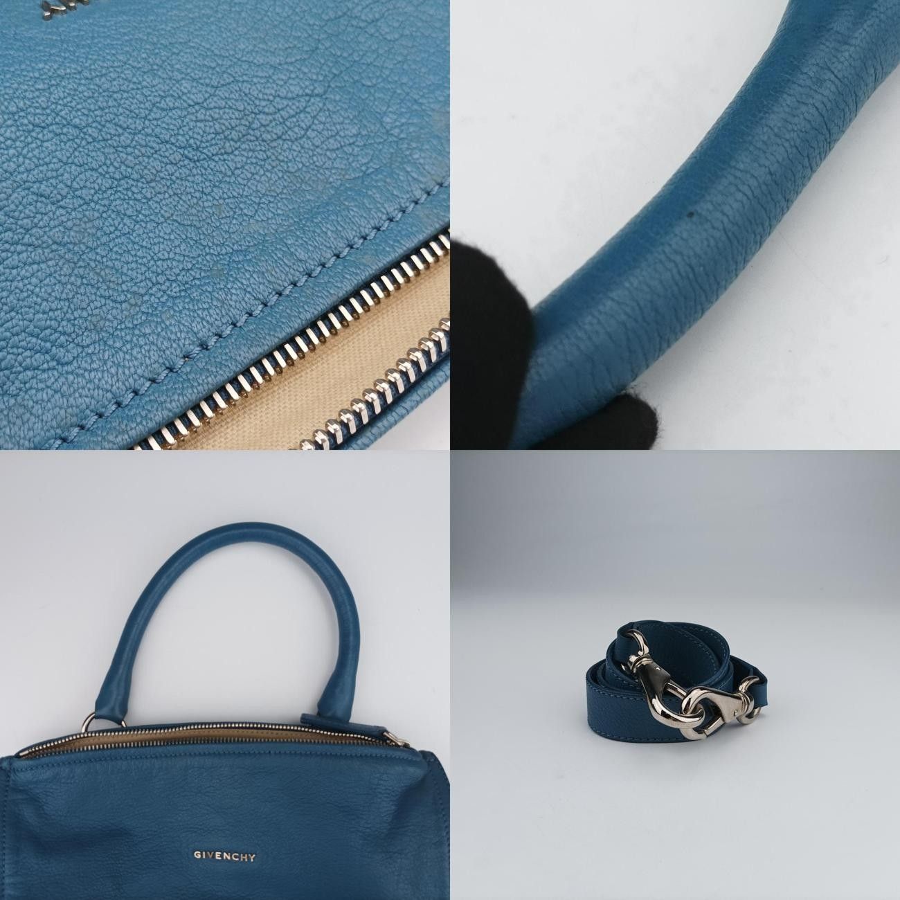 ジバンシーGivenchyパンドラ ブルー レザー EF 1 0314 - メルカリ