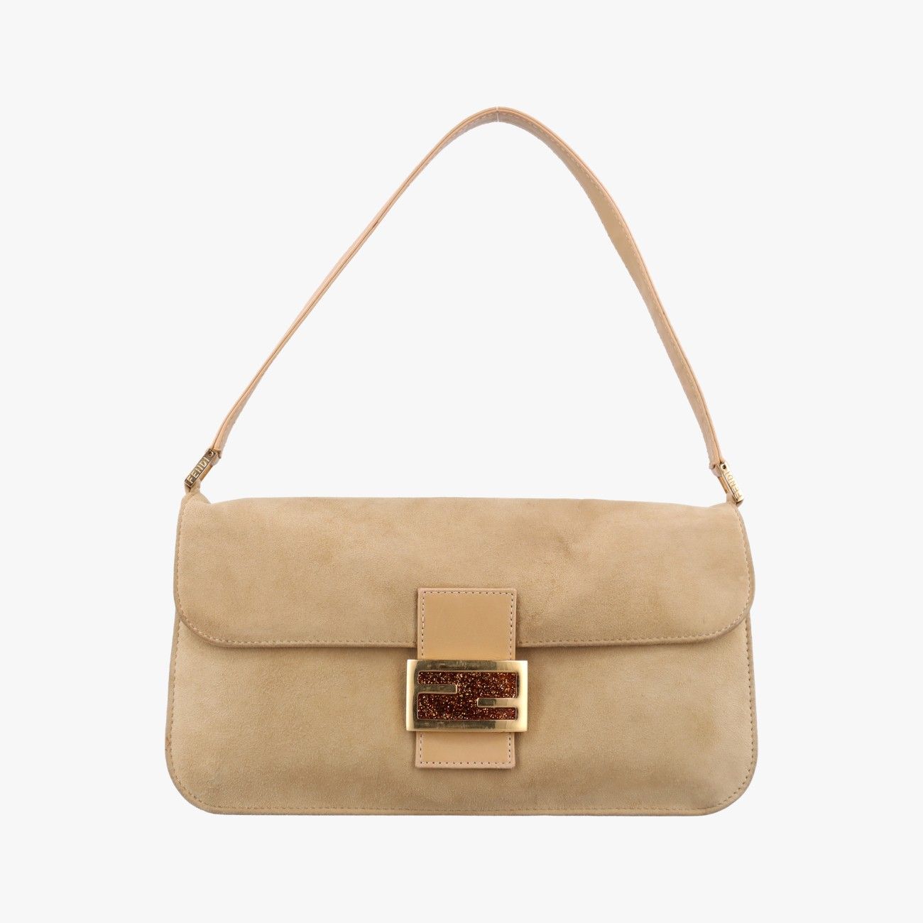 フェンディFendiマンマバケット ベージュ スエード 001632 001632.001