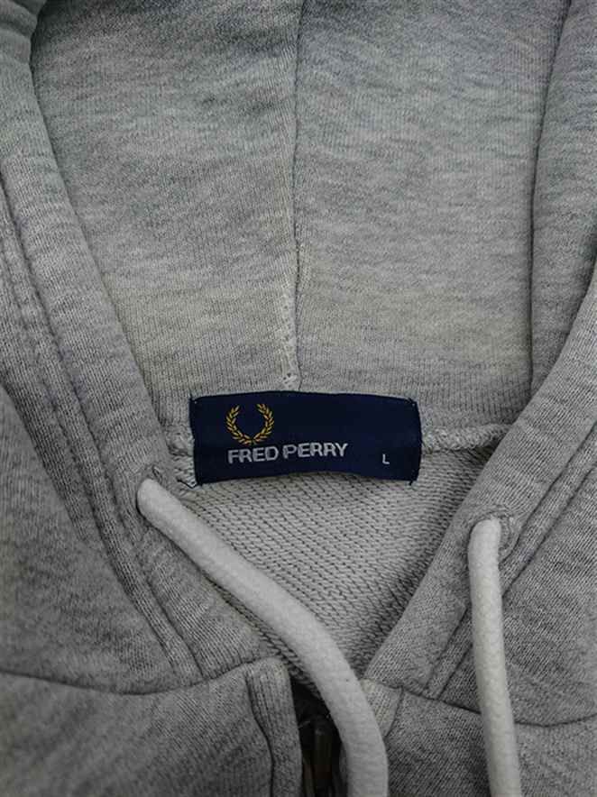◇ Θ フレッドペリー FRED PERRY ジップアップパーカー グレー系 L