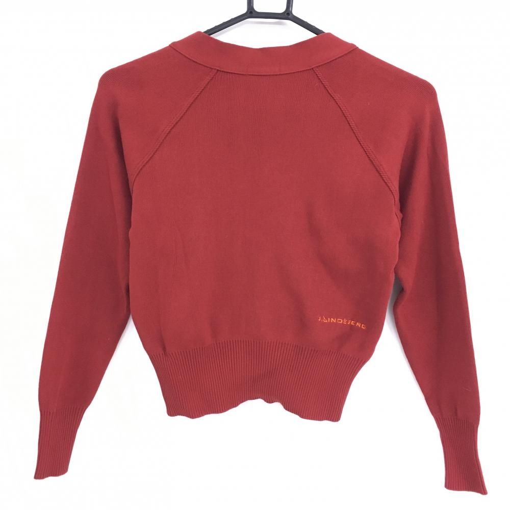 超美品】ジェイリンドバーグ ニットカーディガン レッド ショート丈