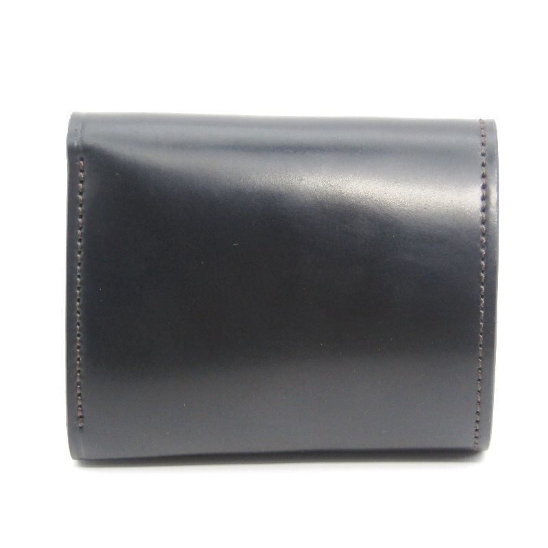 未使用 LAST CROPS ラストクロップス 三つ折り財布 シェルコードバン