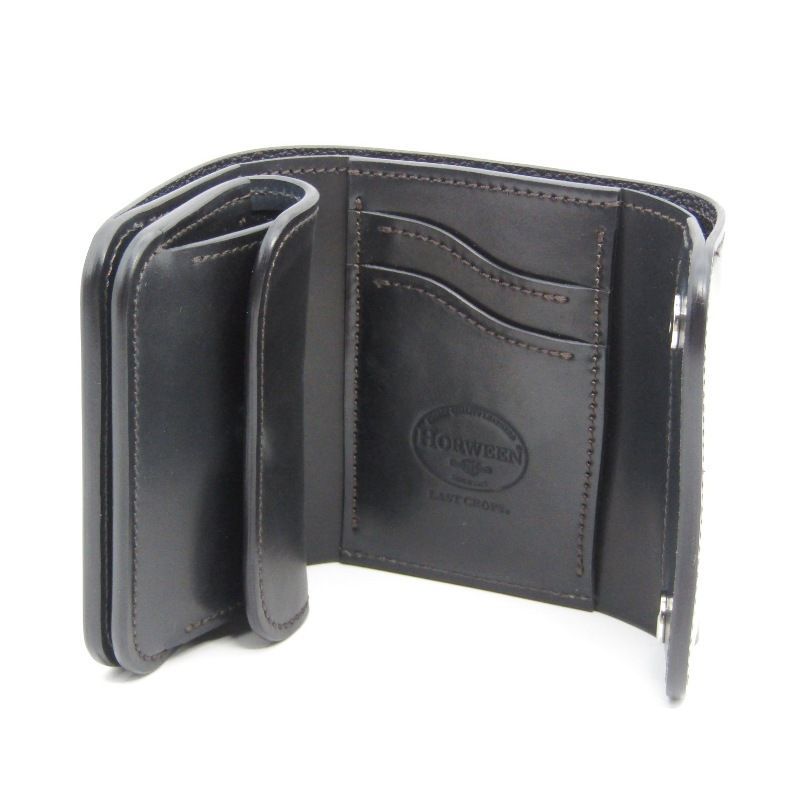 未使用 LAST CROPS ラストクロップス 三つ折り財布 シェルコードバン