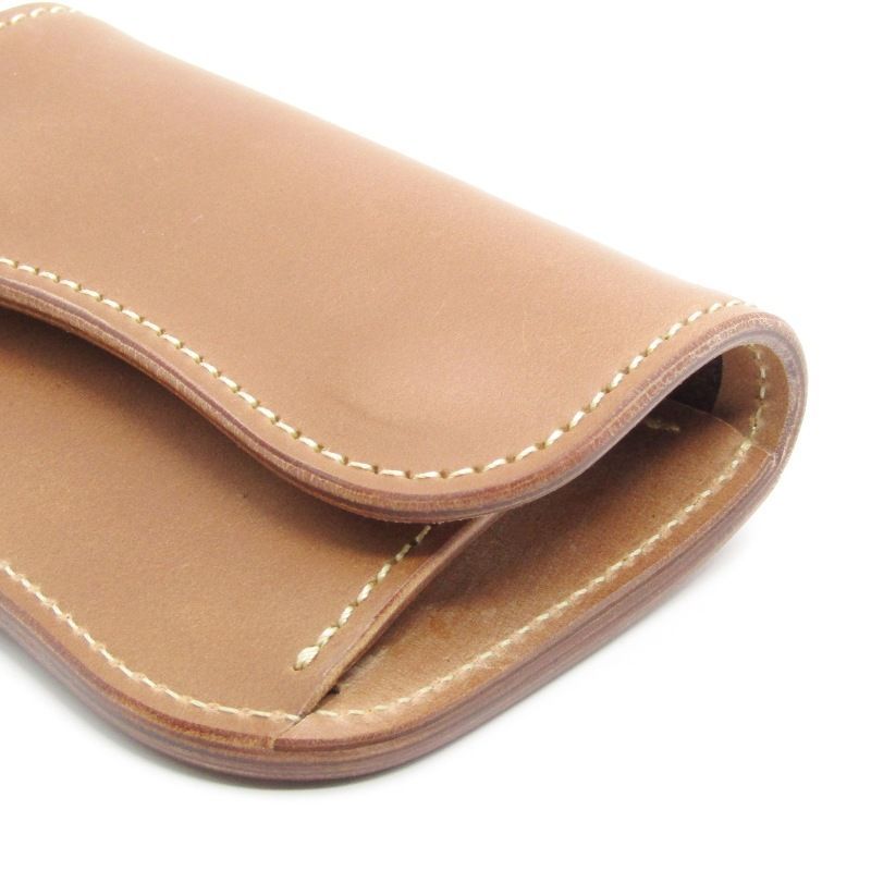 Last crops ラストクロップス LCタング シェルコードバン ナチュラル 未使用 LAST CROPS ラストクロップス 小銭入れ シェルコードバン LC