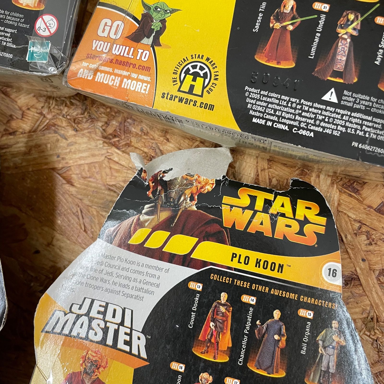 Hasbro社製 STARWARS EPISODE3 ベーシック フィギュア 6個セット 未 