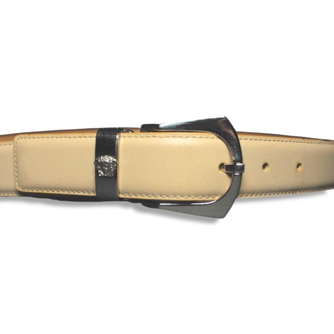 GIANNI VERSACE ジャンニ ヴェルサーチ メデューサ金具 レザー ベルト