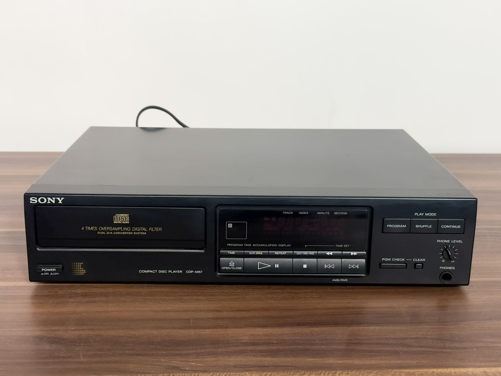 SONY CDプレーヤー CDP-M57 日本製 電源OK 再生不可 ジャンク扱い