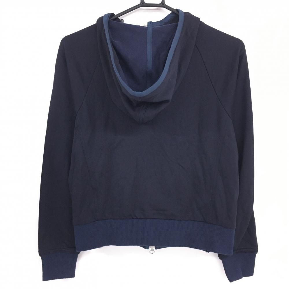 美品】ジュンアンドロペ ジップパーカー ダークネイビー 裏微起毛