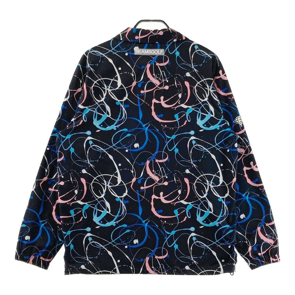 サイズ：L BEAMS GOLF ビームスゴルフ 長袖ジャケット 裏メッシュ 総柄