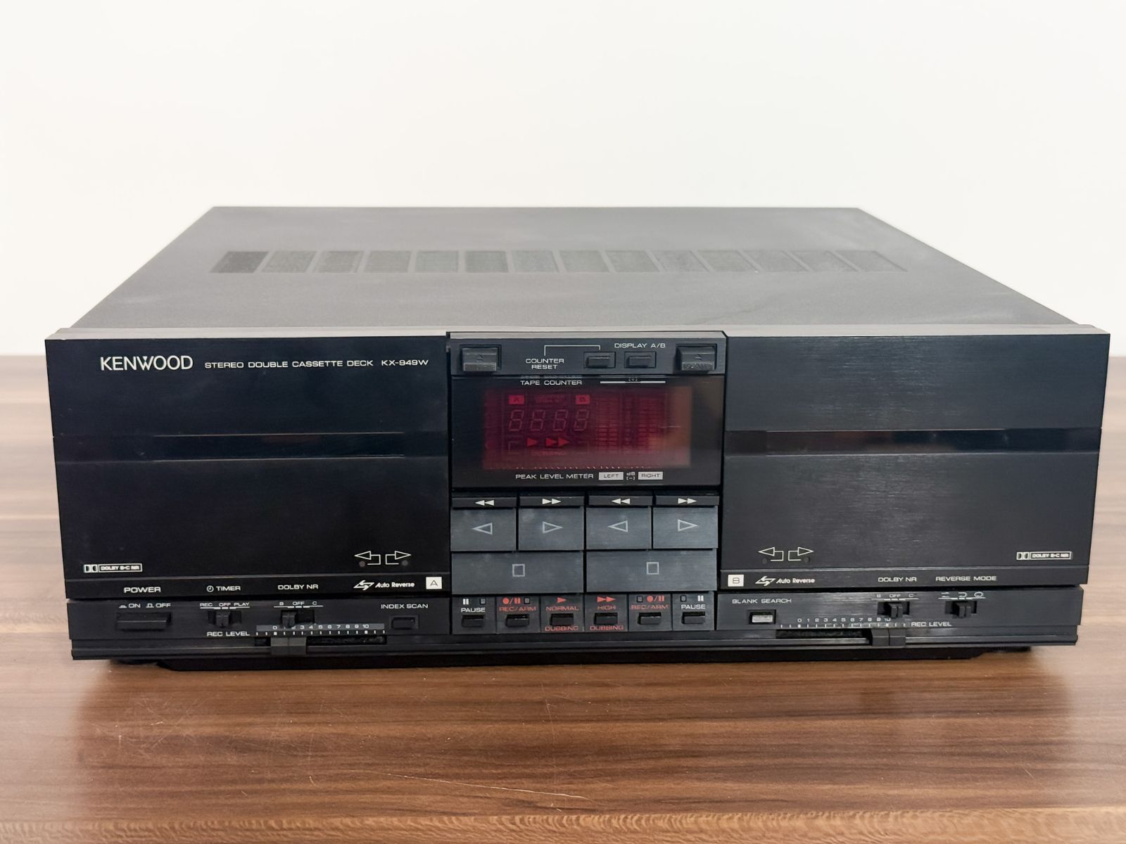 KENWOOD カセットデッキ KX-949W 日本製 電源OK 再生不可 ジャンク