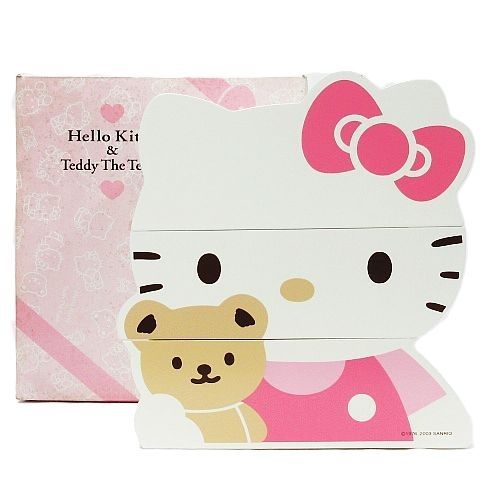 希少 レア 当時物 Hello Kitty ハローキティ 木製 ミニチェスト ベア