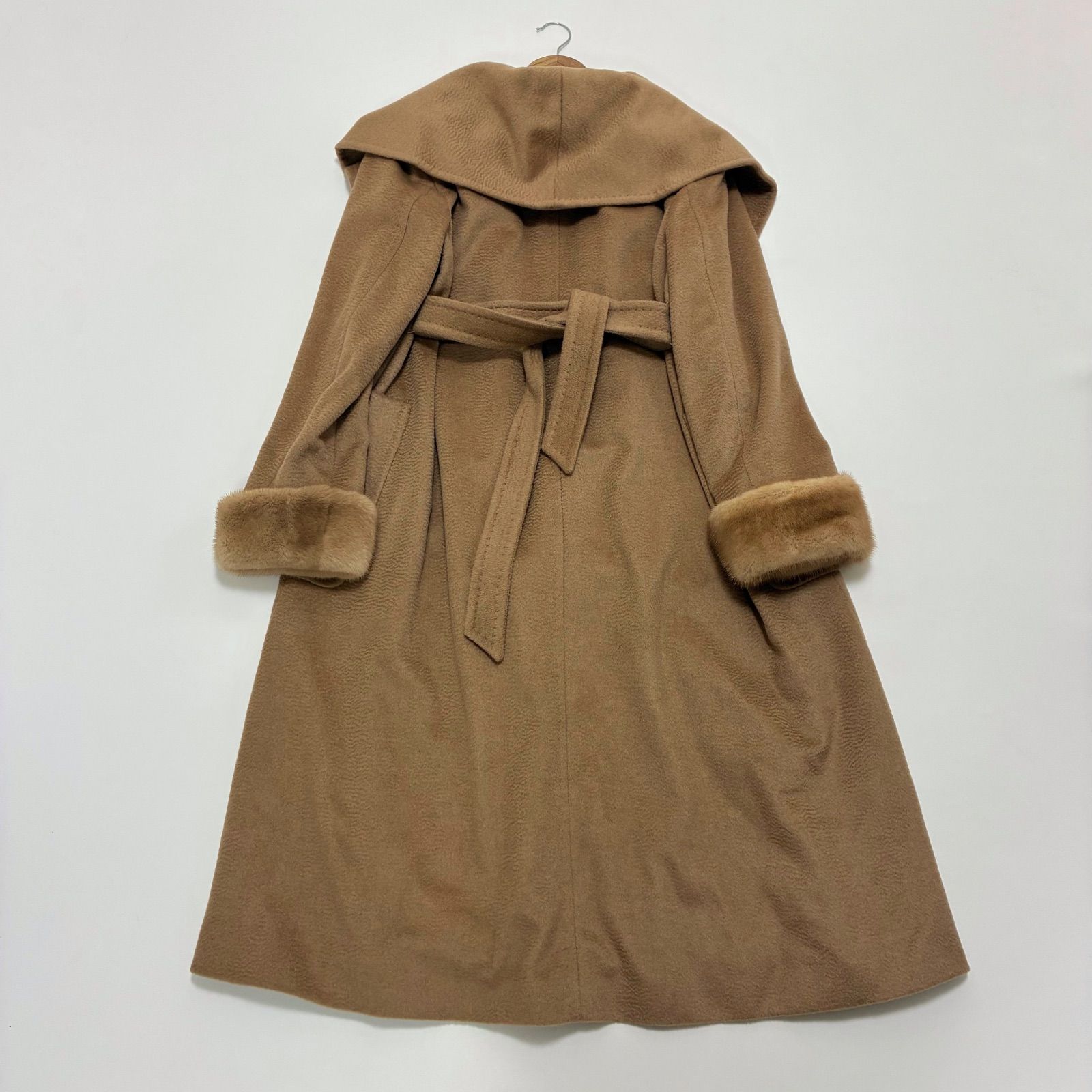 MaxMara マックスマーラ☆キャメル100% ミンクファー ロングコート