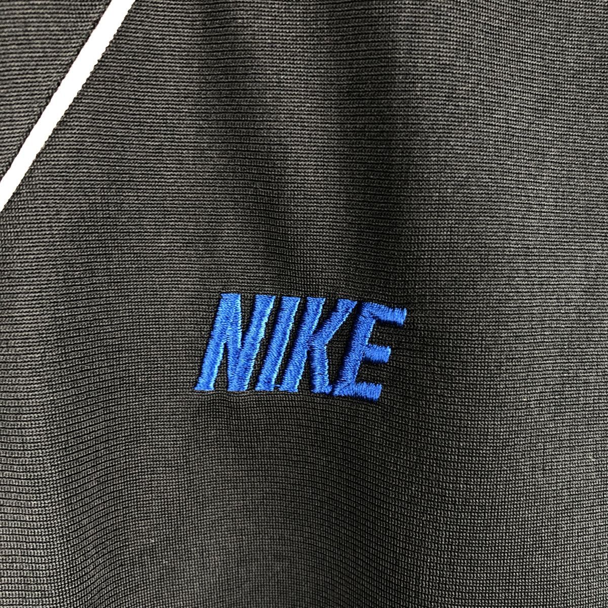 ヴィンテージナイキ古着NIKE銀タグトラックジャケットジャージブラックDB625 90s NIKE ナイキ 銀タグ ナイロンジャケット トラックジャケット ロゴ