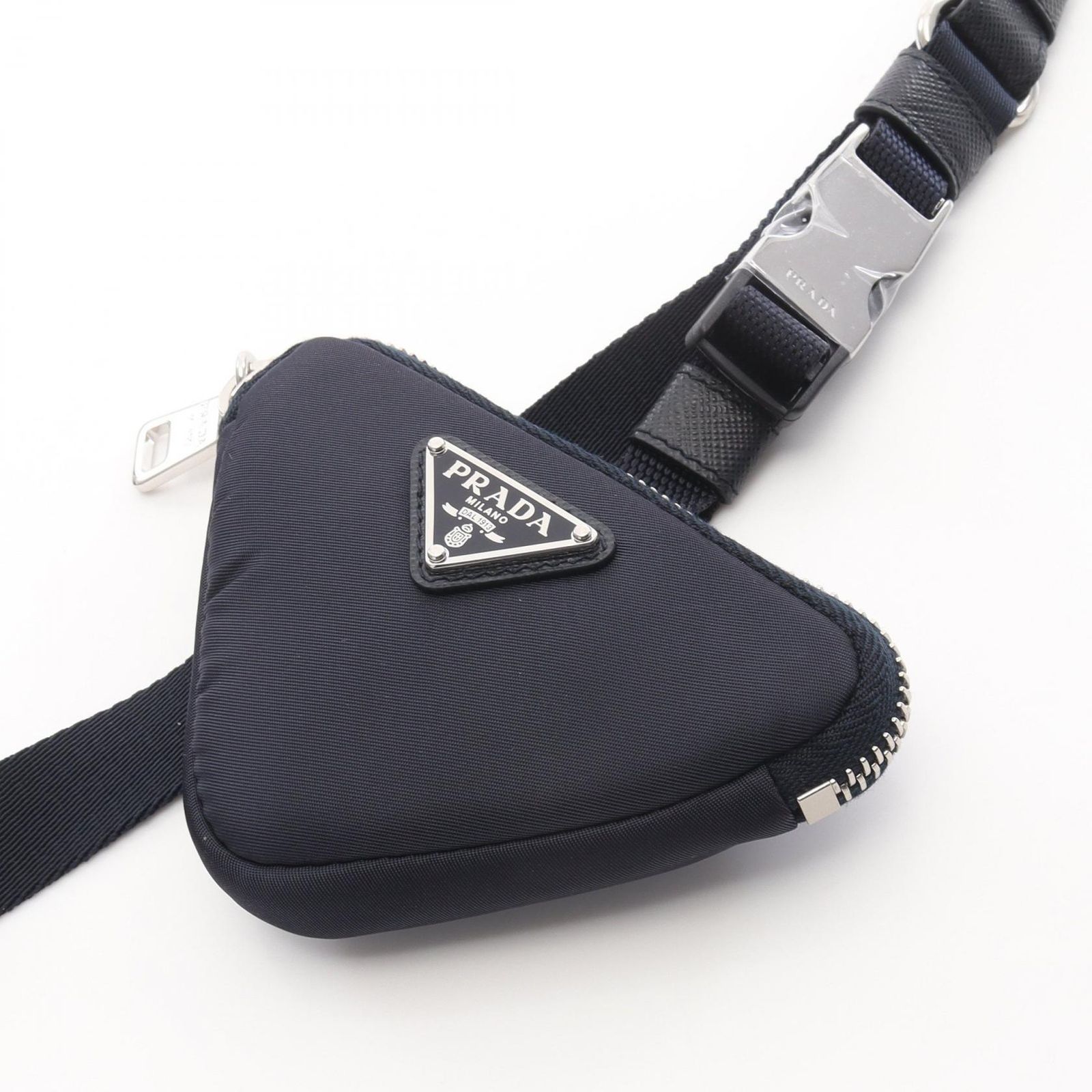 プラダ PRADA Re-Nylon ペットリード ネイビー ナイロン Re-Nylon