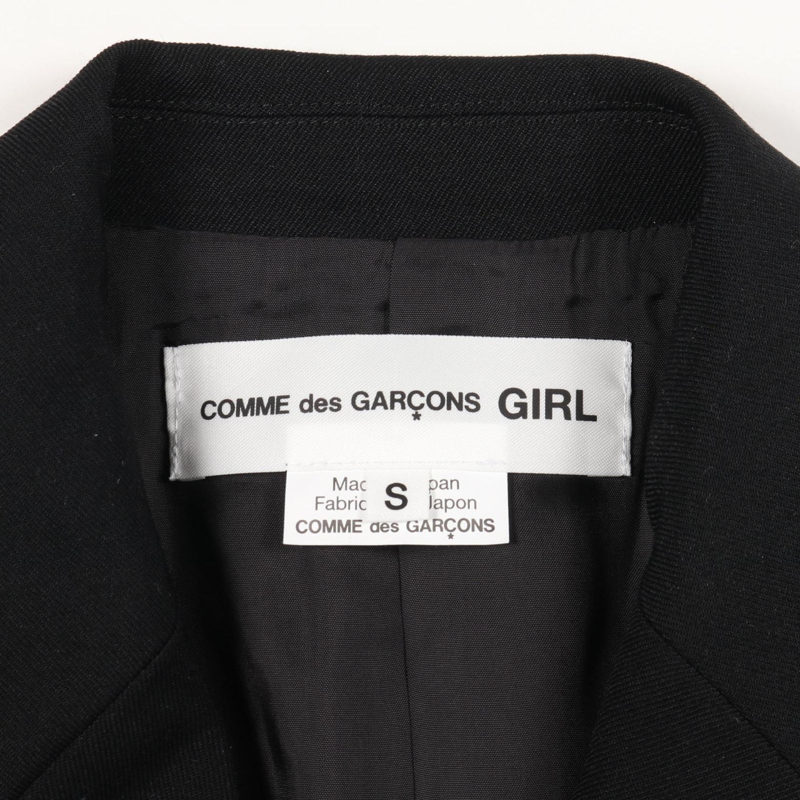 コムデギャルソンガール COMME des GARCONS GIRL ブラック ウール  