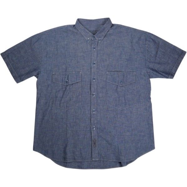 Size【L】 TENDERLOIN テンダーロイン WORK SHT B.D CHAMBRAY S/S BLUE